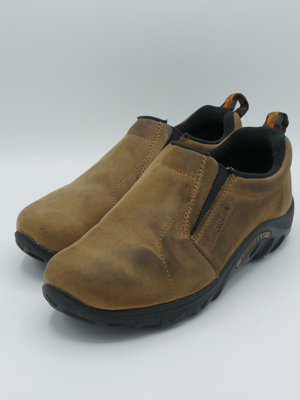Merrell Jungle Moc Kids Size 4 Brown Suede Slip-On Shoes J95625